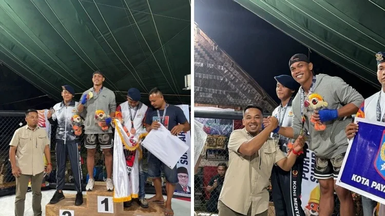 Ahmad Fahmi Raih Medali Emas Porprov XVI Sumbar 2026 Cabang MMA