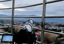 Pengamatan Hilal Tua dari Menara Masjid Raya