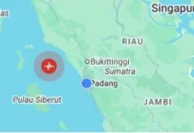 Gempa 5,1 SR Guncang Sumbar, Tidak Berpotensi Tsunami
