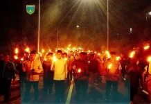 Pawai Obor Meriahkan Penyambutan Ramadan 1447 H di Padang Panjang