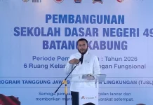 Hancur Diterjang Banjir, SDN 49 Batang Kabung Kembali Dibangun