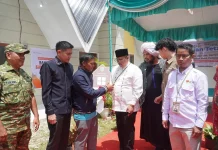 Pemko Padang Panjang Terima Bantuan Enam Huntap
