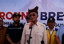 Menteri PU Groundbreaking Pembangunan Sabo Dam di Tanah Datar