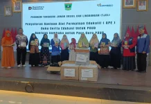 Sepuluh PAUD Korban Banjir Bandang di Sumbar Terima Bantuan Mainan Edukasi