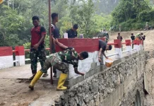 Pembangunan Jembatan Aramco di Jorong Titian dalam Rampung