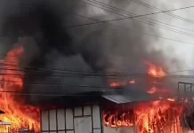 Empat Petak Bangunan di Batang Haluan Pasaman Barat Ludes Terbakar