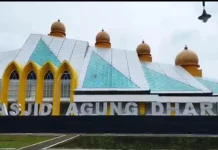 Masjid Agung Dharmasraya Jadi Titik Istirahat Pemudik