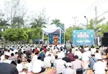 Ribuan Umat Islam Pariaman Laksanakan Salat Id di Halaman Balaikota