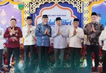 Wako Hendri dan Wawako Allex Silaturahmi Lebaran ke Provinsi