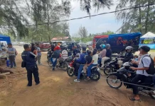 Pengawasan Wisatawan di Pantai Air Manis Diperketat