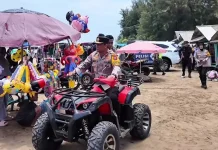 Kapolda Sumbar Patroli Humanis Amankan Wisata Pantai Air Manis Padang