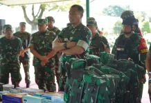 Cek Kesiapan Tempur Yonif 133/YS jelang Tugas Pengamanan PT Freeport Indonesia