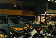 Polresta Padang Amankan Belasan Kendaraan Knalpot Brong