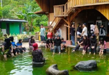 Libur Lebaran Kebun Inthani Ramai Pengunjung