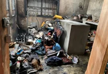 Gudang Warga Terbakar di Koto Tangah Padang