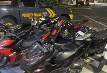 Sembilan Kendaraan Knalpot Brong Disita Polresta Padang