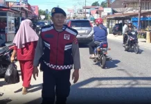 Polisi Patroli Pasar Tarusan Pessel, Jamin Keamanan Warga