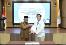 Komitmen Transparansi, Pasbar Serahkan LKPD Tepat Waktu