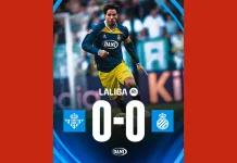 Laga tanpa Gol Warnai Duel Sengit Betis Espanyol