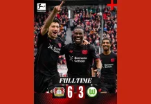 Leverkusen Menang dalam Laga Hujan Gol