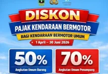 Pemprov Sumbar Gelar Diskon Pajak Bermotor Angkutan Umum April-Juni 2026