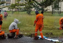DLH Padang Kerahkan Petugas Bersihkan Kawasan Balai Kota
