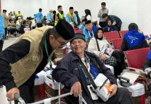 Jemaah Haji Bengkulu Kloter 02 Transit Singkat di BIM sebelum Terbang ke Madinah