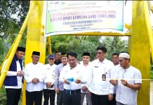 Bupati John Kenedy Azis Resmikan Jembatan Rajang Kampung Dama
