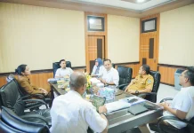 Pemkab Dharmasraya Perkuat Sinergi Perbaikan Jalan Nasional