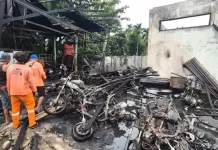 Gudang DLH Kota Padang Terbakar, 23 Motor Hangus, Kerugian Ditaksir Rp1 Miliar