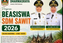 Dharmasraya Terbanyak Penerima Beasiswa SDM Sawit Kementan