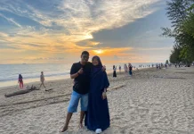 Menikmati Sunset saat Langit Berubah Jadi Lukisan