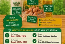 Tiga Lokasi Pasar Murah Disiapkan Pemkab Dharmasraya