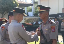Kapolres Tanah Datar Pimpin Sertijab Kasat Lantas dan Kapolsek Salimpaung