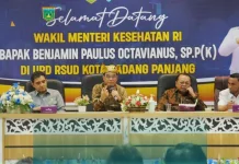 Wamenkes Tekankan Penguatan SDM Kesehatan saat Kunjungi RSUD Padang Panjang