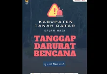 Tanah Datar Tetapkan 14 Hari Masa Tanggap Darurat, Posko Utama Dipusatkan di BPBD