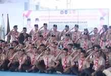 Wawako Solok Resmikan Gugus Depan Pramuka di Lapas Kelas IIB Solok