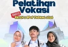 BPVP Padang Ajak Angkatan Kerja Muda Sumbar Ikuti Pelatihan Vokasi Nasional