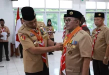 Audy Joinaldy Lantik Pengurus Kwarcab Pramuka Tanah Datar