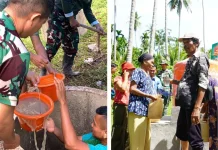 Air Mata Jadi Air Bersih saat Ujung Mata Bor TMMD 128 Menyentak Urat Air Tanah Piaman