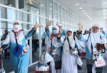Kloter Haji Bengkulu Tiba di Debarkasi Padang, Seluruh Jemaah Sehat