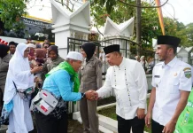 Pemko Padang Panjang Sambut Kepulangan Jemaah Haji