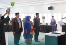 Wako Hendri Lantik Pj Sekdako, Kepala BPBD Kesbangpol dan Kasat Pol PP Damkar