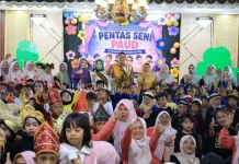 250 Siswa PAUD se-Kecamatan Pariaman Selatan Ikuti Pentas Seni