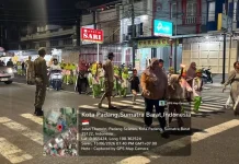 Satpol PP Padang Kawal Long March Menyambut Tahun Baru Islam 1448H