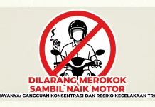 Merokok Sambil Mengendarai Motor, Kebiasaan Kecil yang Membahayakan Keselamatan