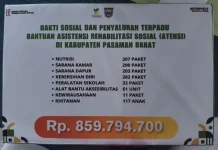 441 Warga Pasbar Terima Bantuan Sosial dari Kemensos