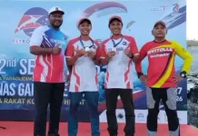 Gantole Sumbar Raih Perak Beregu pada Kejurnas Seri I di Kalimantan Selatan