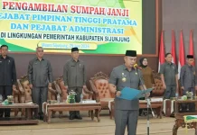 Bupati Sijunjung Lantik 22 Pejabat Pimpinan Tinggi Pratama dan Administrasi