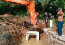 Pemkab Dharmasraya Gerak Cepat Tangani Gorong-Gorong Putus di Simalidu